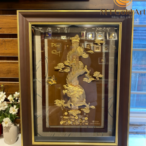 Tranh rồng phú quý dát vàng 24K
