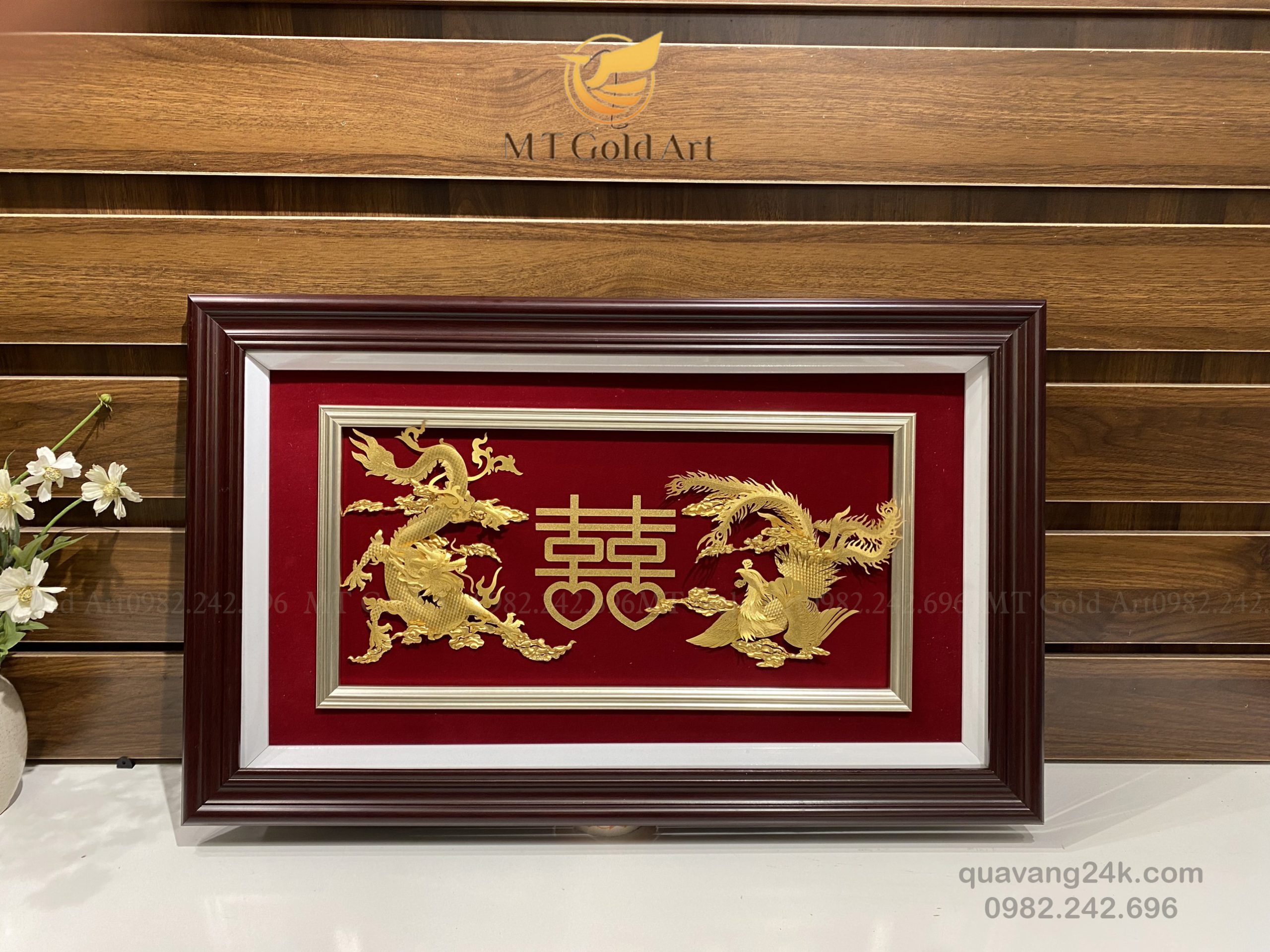 Tranh long phụng sum vầy món quà cưới ấn tượng ý nghĩa