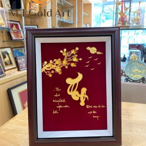 Tranh chữ Thọ( 27x34)